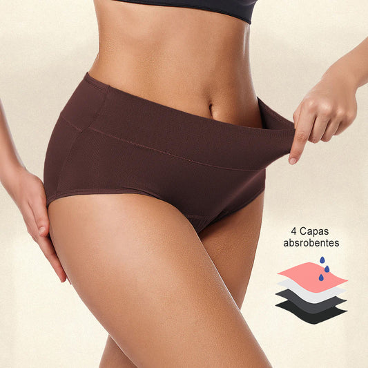 Bragas Absorbentes Antigufas Cintura Alta (Pack 3+1 Gratis)