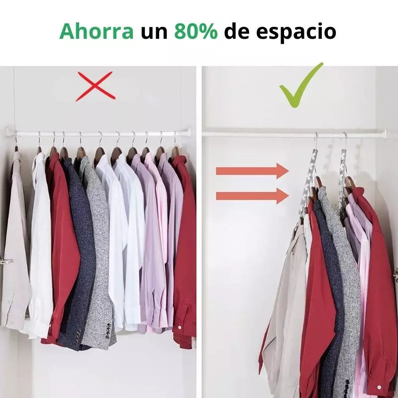 Organizador de Perchas para 12 Prendas ¡OFERTA PACK 2 unidades!