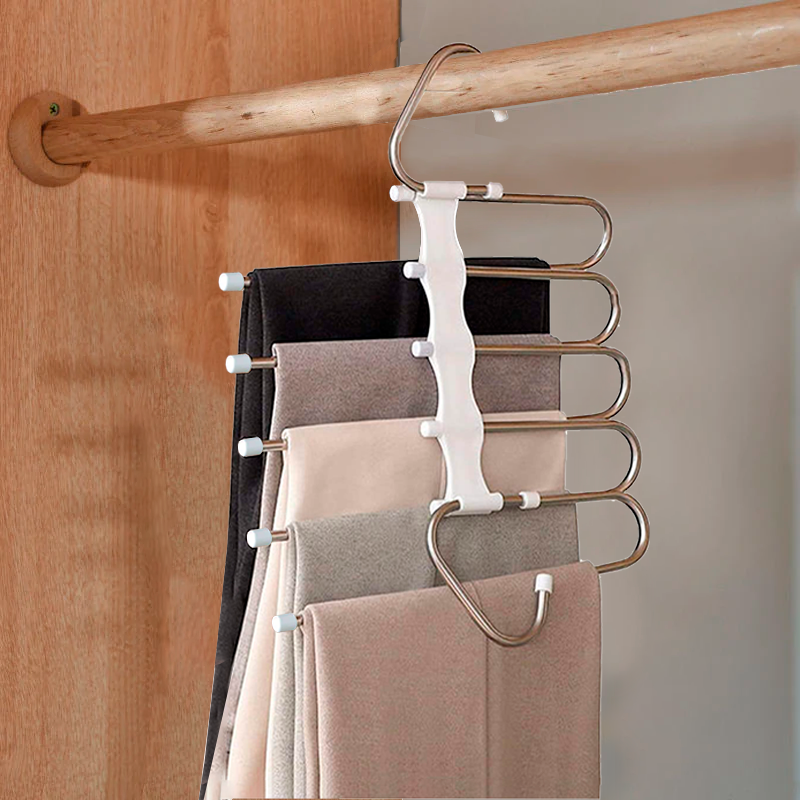 Maximiza tu espacio con nuestro organizador de pantalones multifuncional