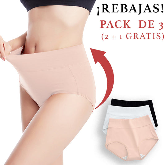 OFERTA 2 + 1 GRATIS - Braga Faja Cintura Alta Moldeadora Algodón